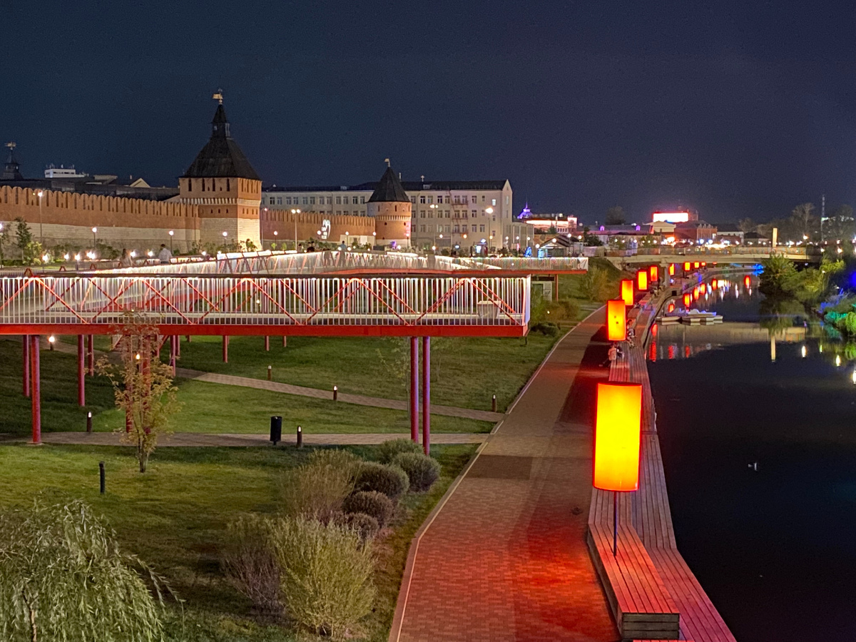 Казанская набережная в Туле (фотография автора)