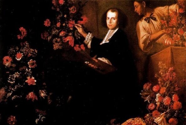 Нуцци, Марио (Марио деи Фьори) Автопортрет с цветами (1640)
Галерея Вазари, Флоренция