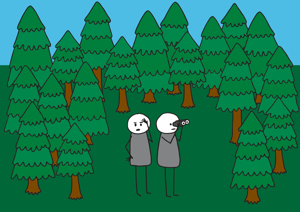Где здесь лес. Запутался в трех соснах. Tree for Tree идиома. Сортировка деревом гиф. Miss the Forest for the Trees