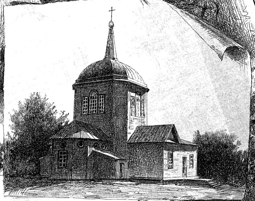 Церковь в Любече. XVIII в.