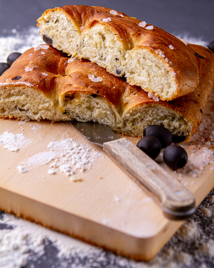 Фокачча с маслинами🍞