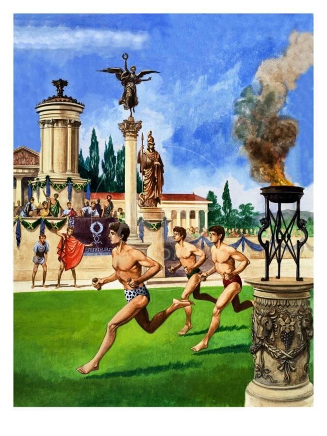 Ancient greece olympic games. Олимпийские игры в древней Греции. Первые Олимпийские игры в Греции. Спорт в древнем мире. Олимпийцы древней Греции.
