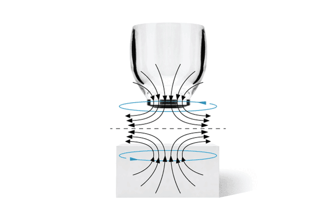 Принцип работы левитирующего стакана