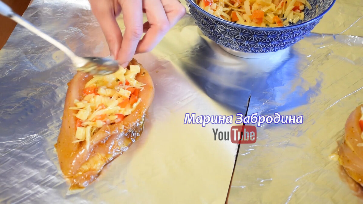 Куриная грудка с начинкой в духовке | Марина Super Food | Дзен