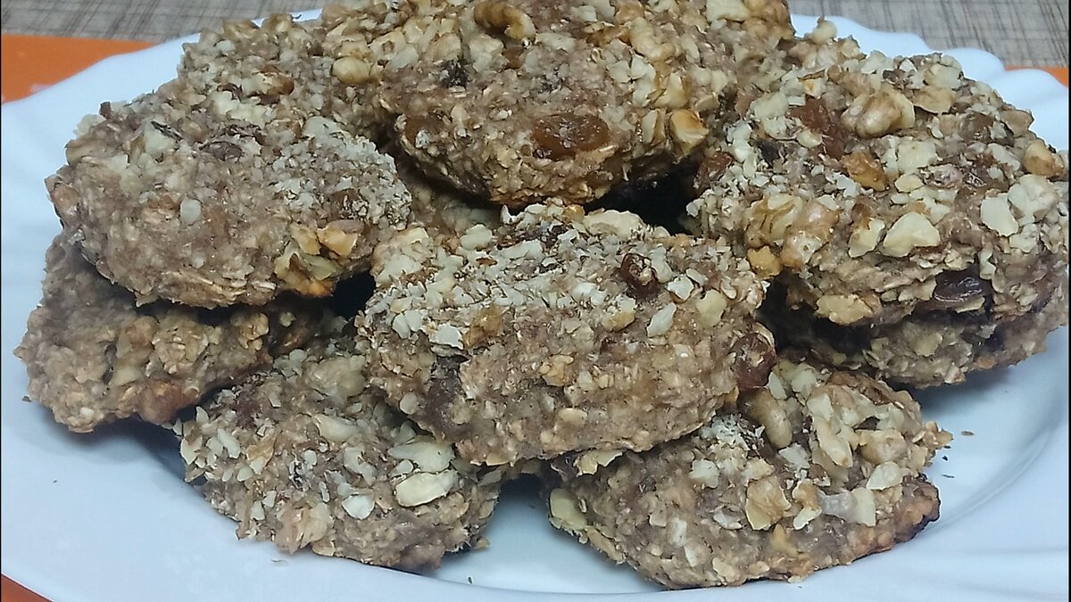 Печенье из геркулеса и банана