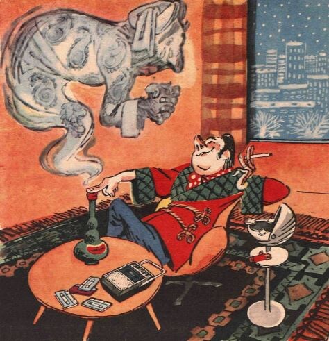 - Пока импортный гарнитур не достанешь, обратно в бутылку не пущу!