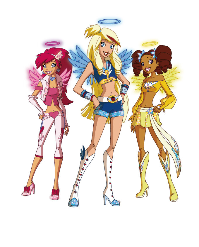 дизайн ангелов в мультфильме