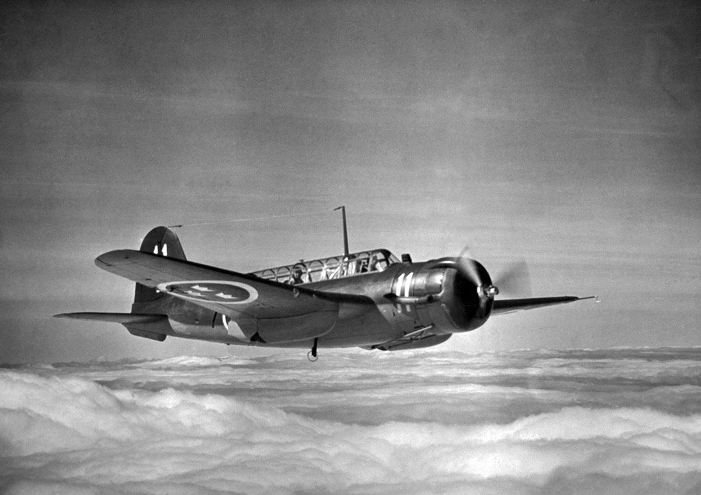 Saab 17 ВВС Швеции в полёте. Фото: Saab AB