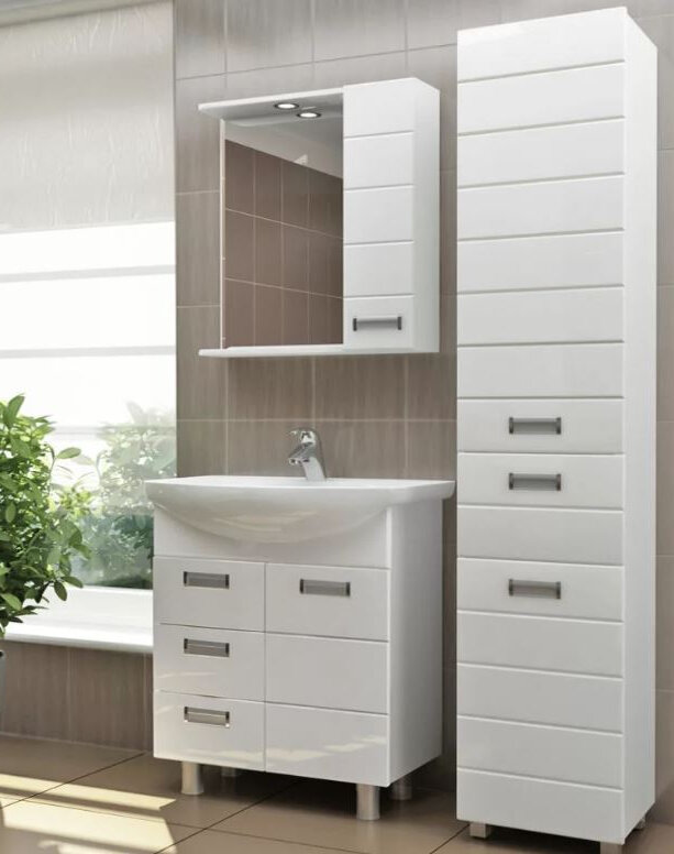 Напольный шкаф в ванную комнату