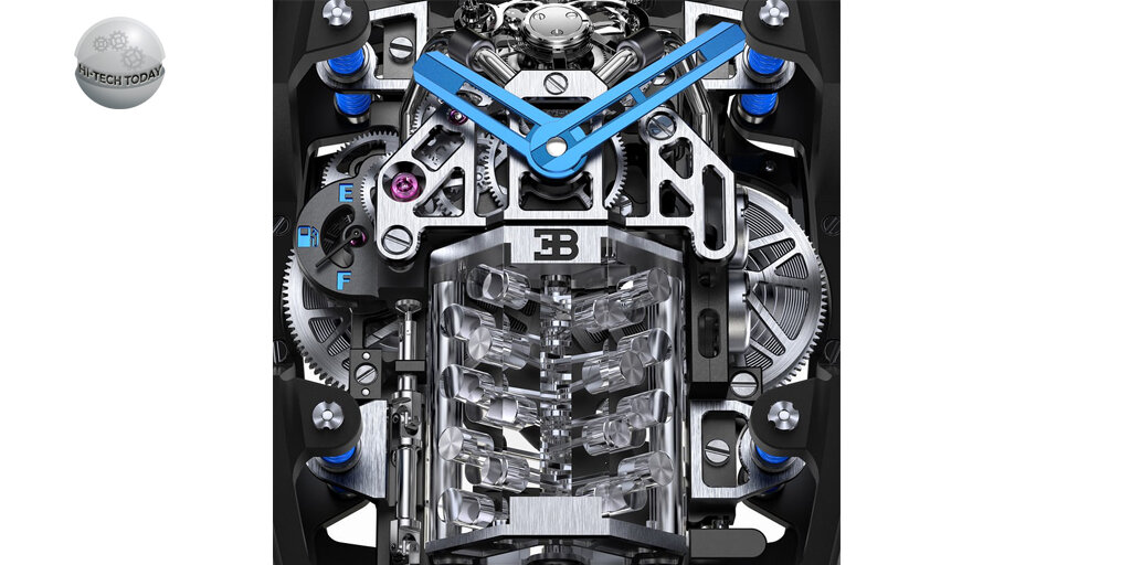 Механизм часов The Jacob & Co. X Bugatti Chiron Tourbillon