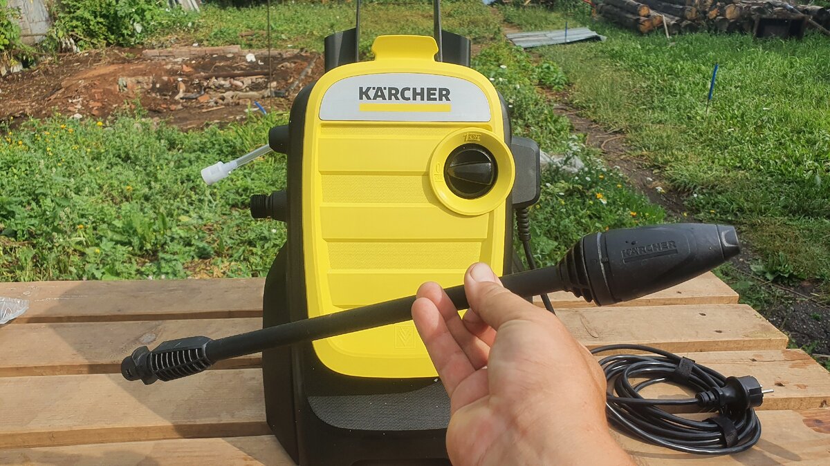 Показываю мощь KARCHER K5 COMPACT: Отмыл машину, резал асфальт, сдирал  деревянное покрытие. Множество применений для сада и дачи | Сантехника  вызывали? | Дзен