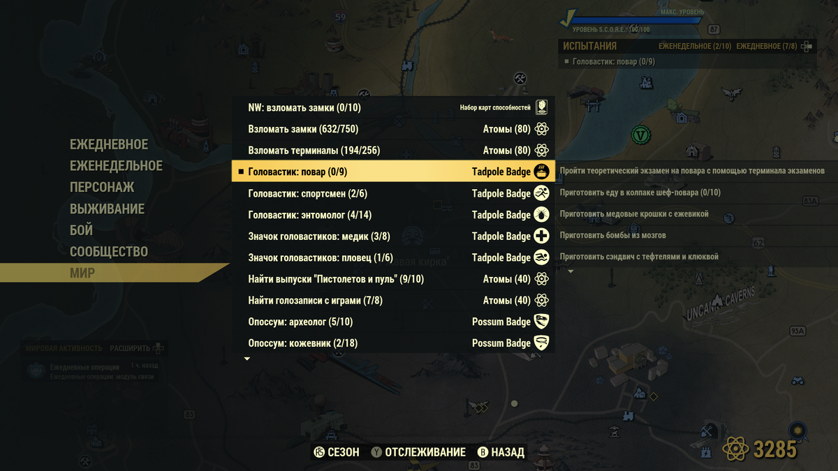 Испытание Головастик: повар