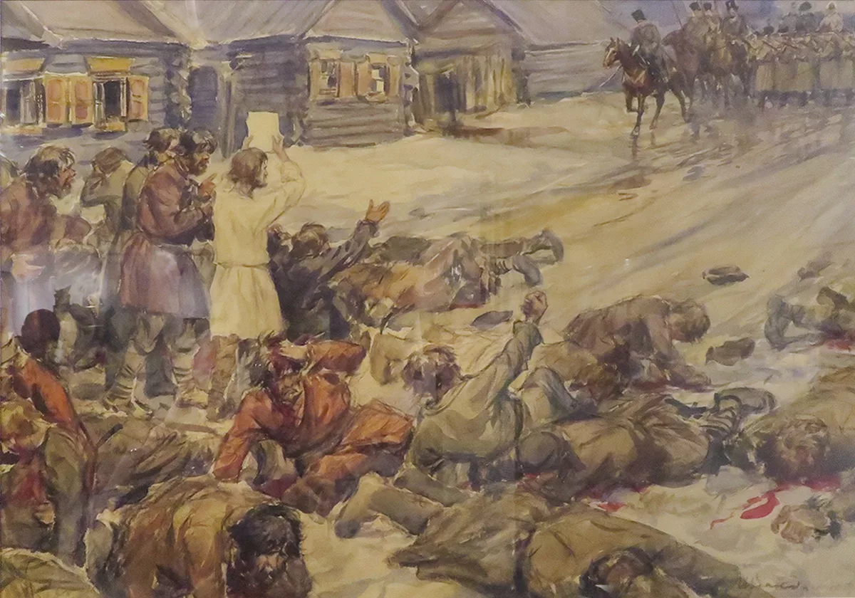 Бунт и мятеж. С. Иванов «бунт в деревне», 1889.