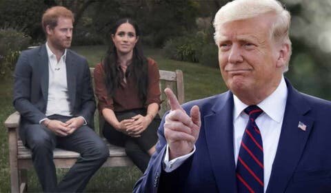 Меган Маркл, Принц Гарри и Дональд Трамп