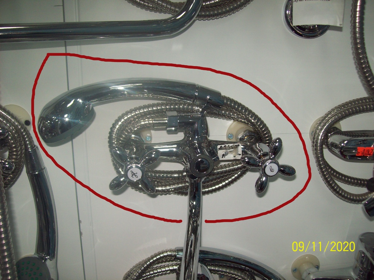 керамический смеситель для ванны