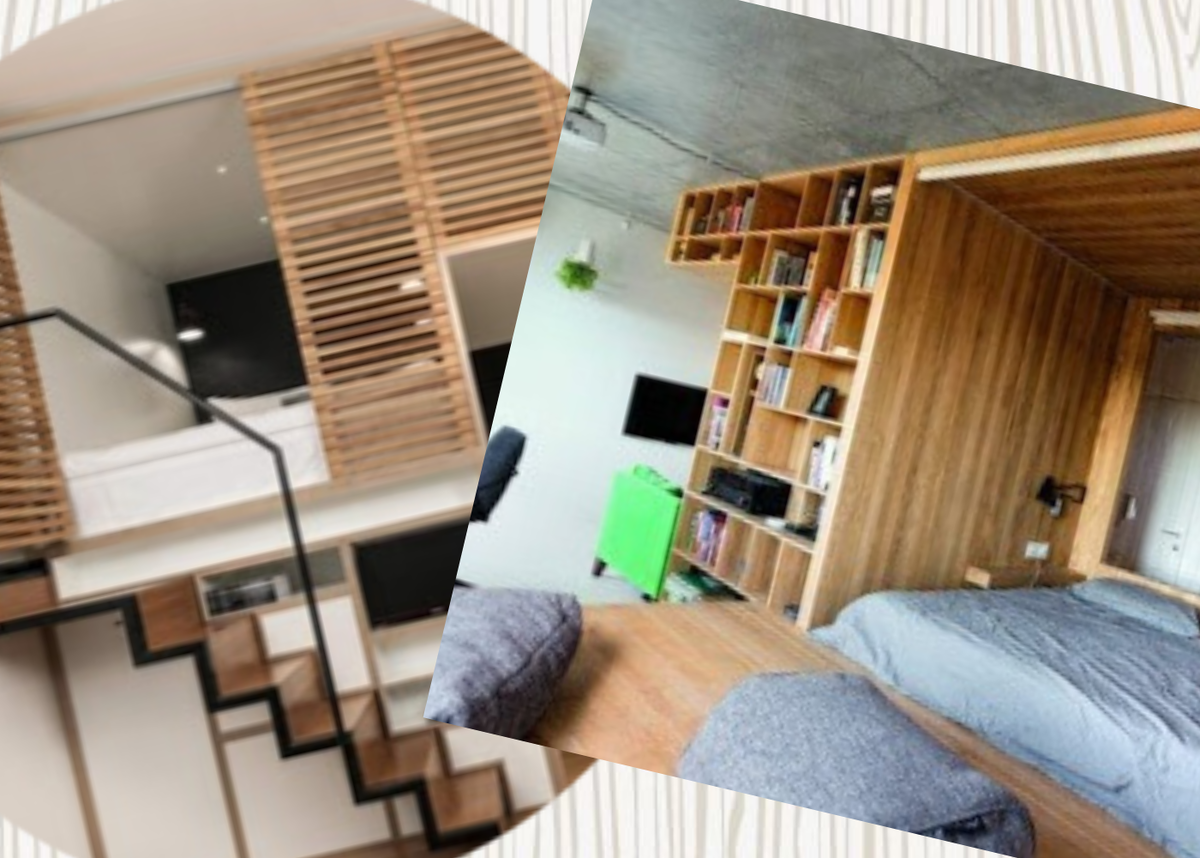 Вариант расстановки мебели в маленькой квартире. 