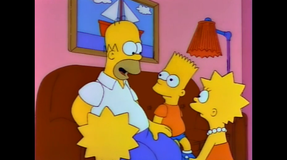 Гомер рассказывает о том, что Мардж была беременна Бартом в начале 80-х. То есть ему должно было бы быть под 40 лет сейчас. А ему 10 //Симпсоны (The Simpsons), s03e12 © 20th Century Fox Film Corporation