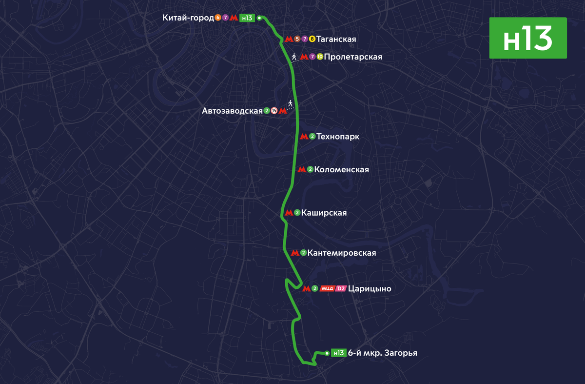 Схема маршрута с официального сайта ГУП "Мосгортранс".