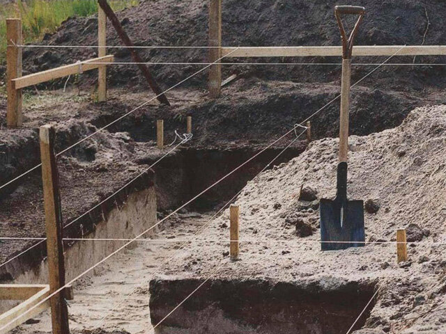 Разметка фундамента