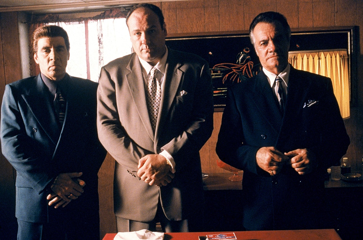 HBO/Getty Images Steven Van Zandt, James Gandolfini and Tony Sirico on The Sopranos