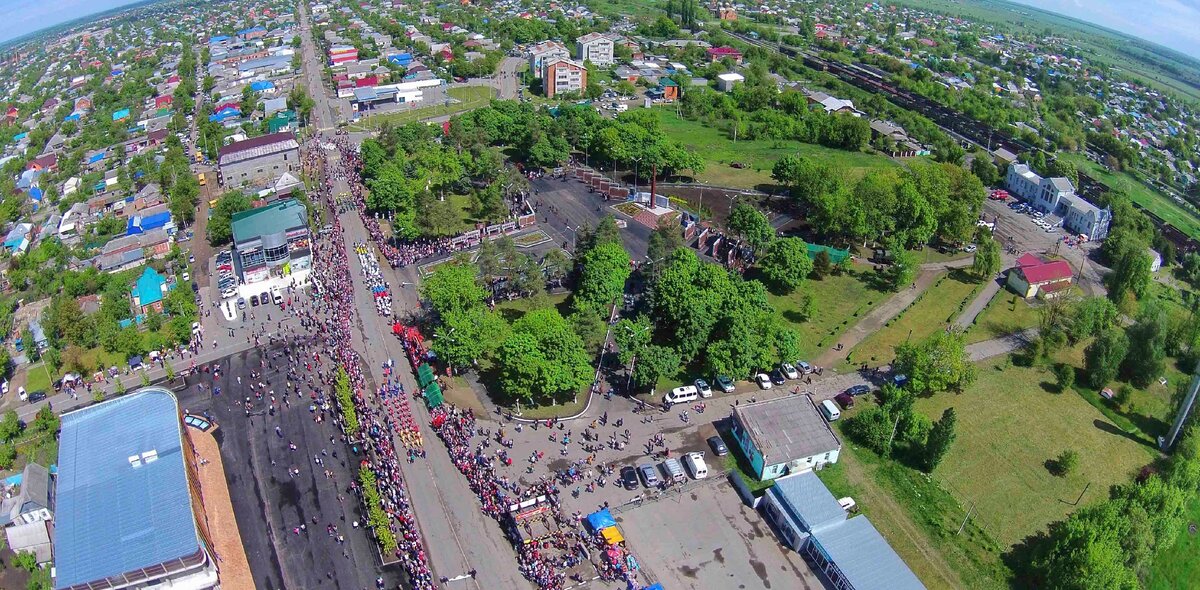 Фото из Интернета. Лабинск с высоты птичьего полёта