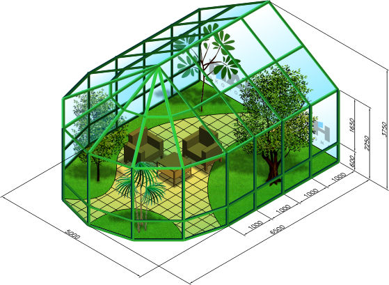 Зимний сад. Проектирование и остекление без посредников!