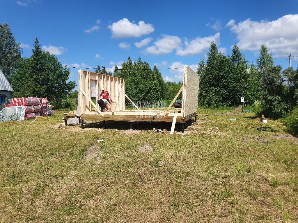 Каркасный дом 6х6 м в Ивановской области | Новгородский строитель | Дзен