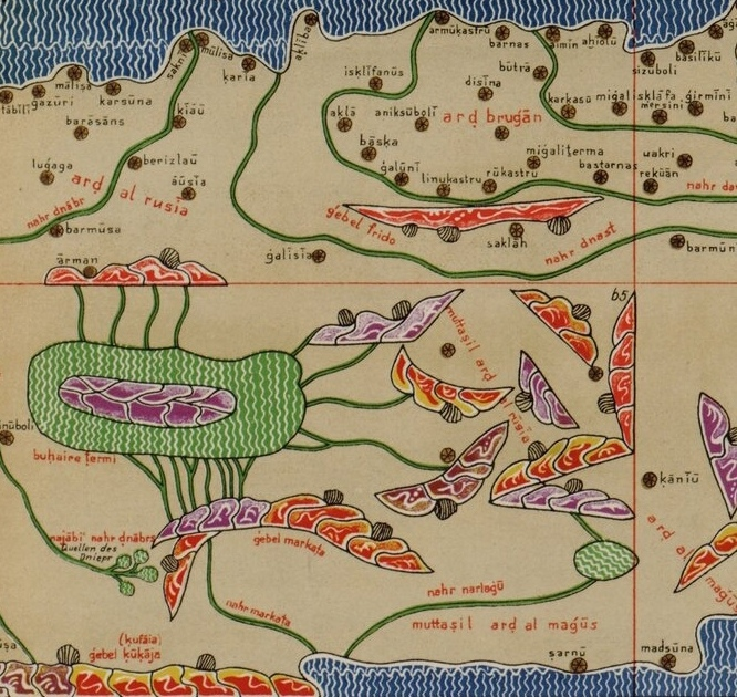 Карта роджера 1154 год