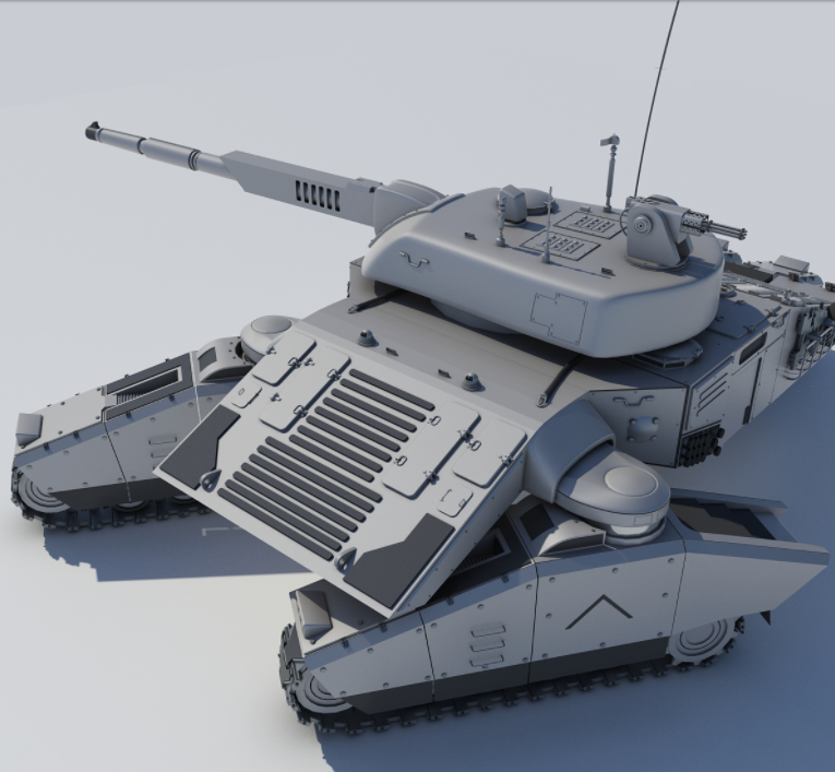 Передние гусли поворачиваются + к маневренности  Боевой конструкции .