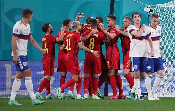 Россия - Бельгия на евро 2020