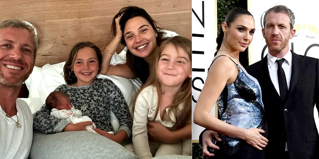 актриса Галь Гадот с мужем  Яроном Версано и детьми