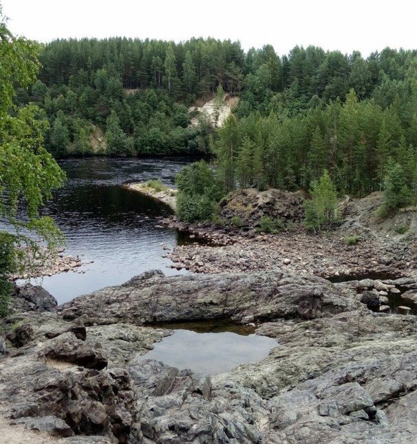 Общий вид на лес и скалы