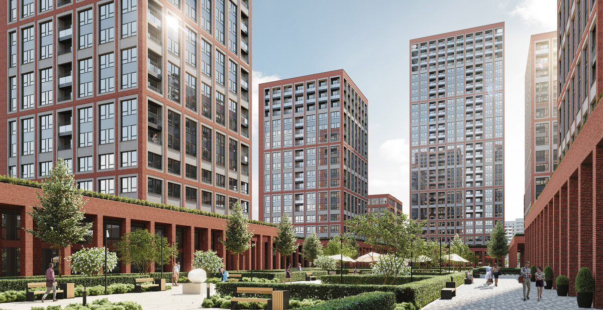 Внутренний двор ЖК Мылзавод