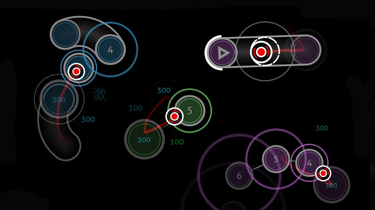 Пример скриншота из игры Osu