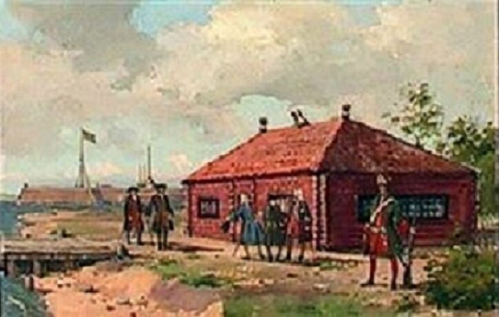 Домик Петра в XVIII веке