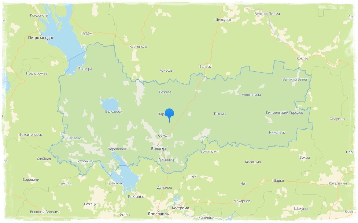 Карта осадков харовск вологодская область