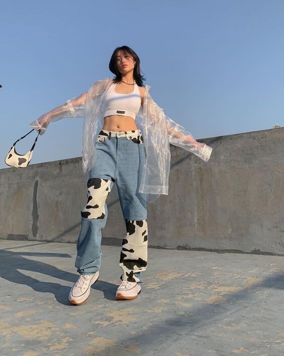 Джинсы пэчворк. Изображение pinterest.com