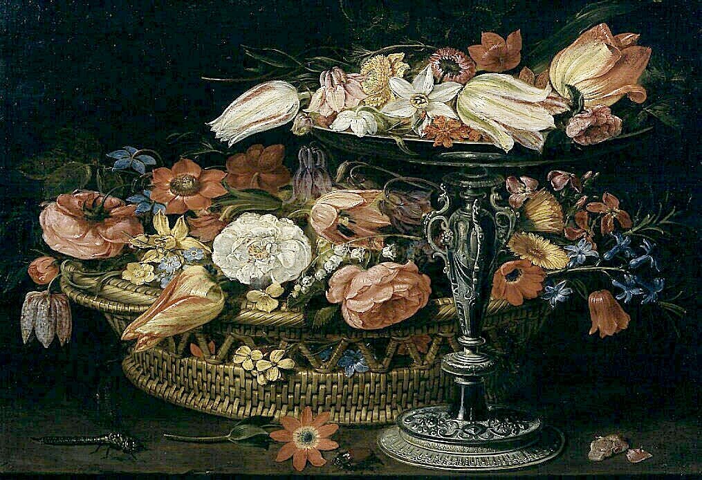 Bloemstilleven. 17th century  oil on oak panel  31.8 cm (12.5 in).