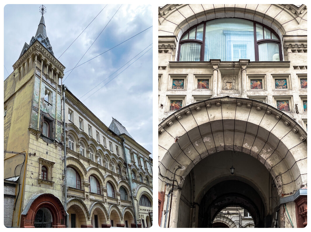 Построенное в 1905-1907 гг по проекту архитектора И.С. Кузнецова, здание Саввинского подворья, безусловно, относится к числу архитектурных шедевров. Фото автора