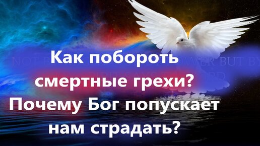 Не отчаивайтесь Как побороть смертные грехи? Почему Бог попускает нам страдать? Интересная беседа с отцом Василием