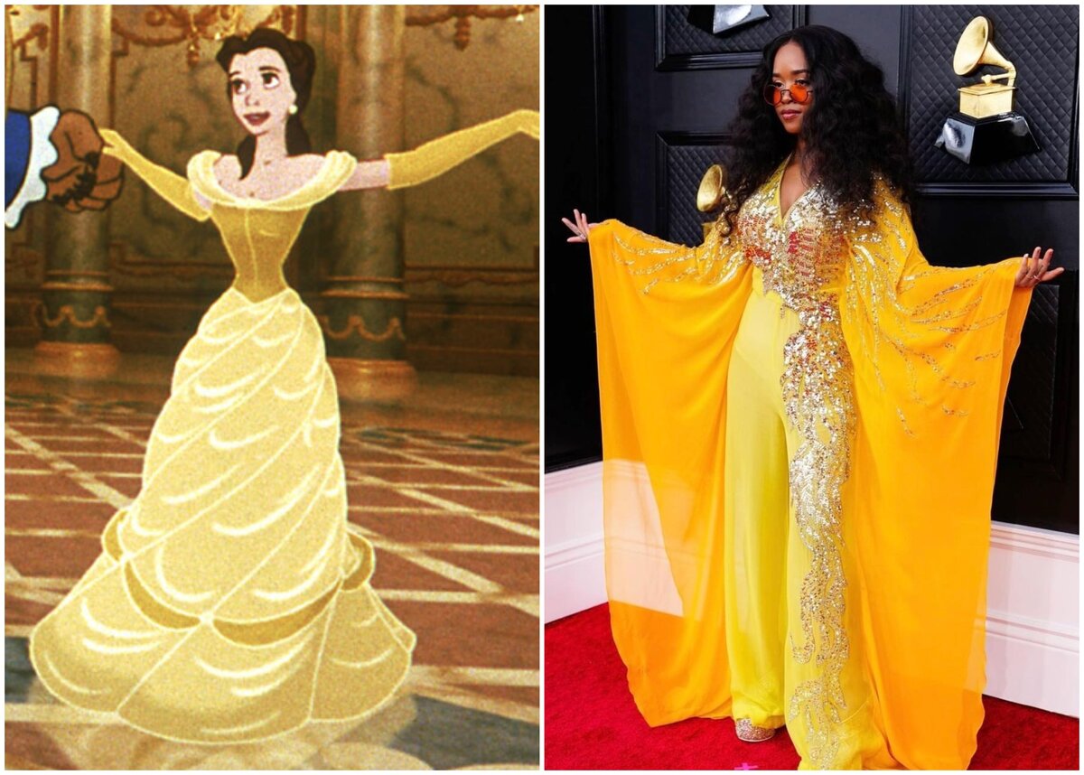 Кадр из «Красавицы и чудовища», H.E.R.