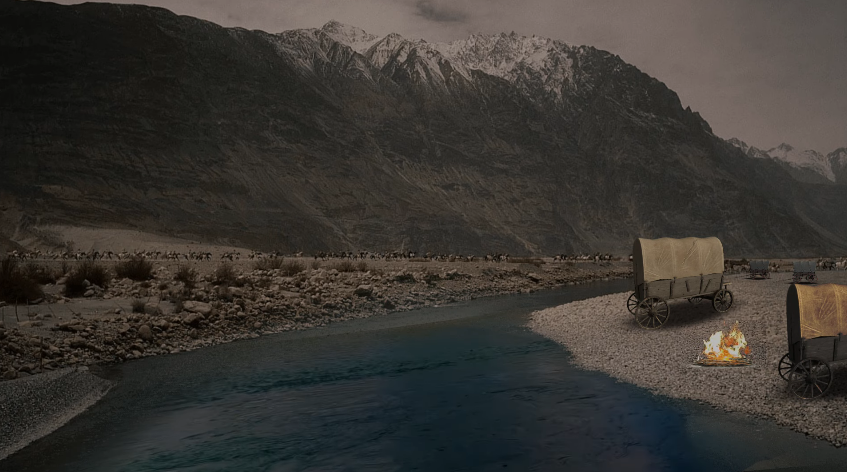 В середине VI века нашей эры на историческую сцену Евразии вышел сильный народ. Ему за 20 лет удалось создать государство от Желтого моря на востоке до Черного моря на западе.-13