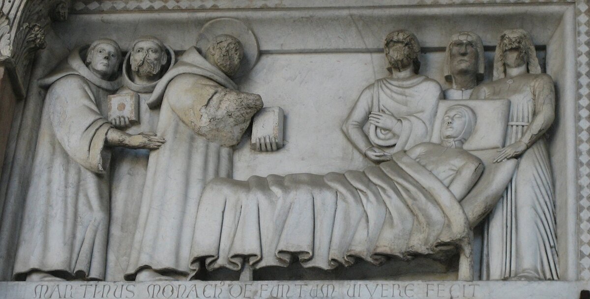 Барельефы из жизни святого Мартина (wikimedia)