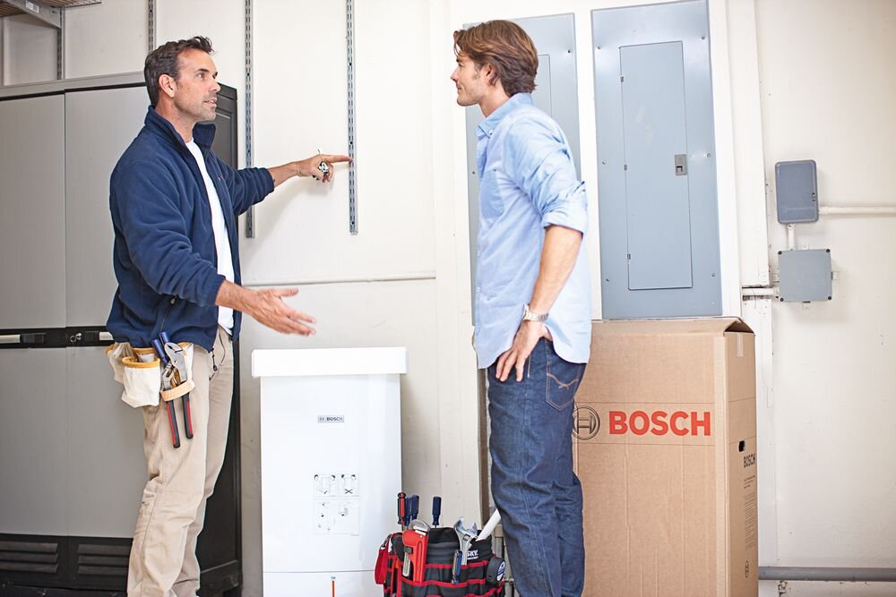 Подключение газового котла Bosch