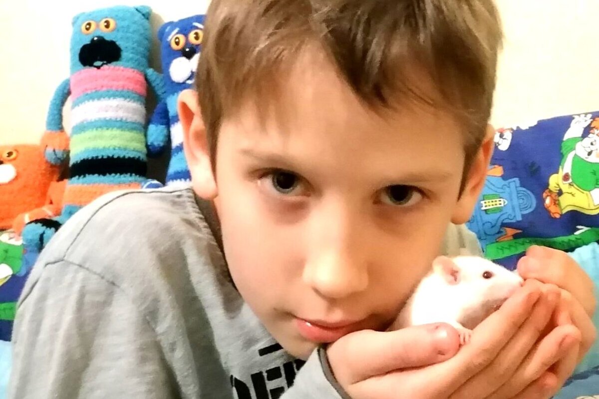 Крыску полюбили все - а по характеру со старшим сыном сошлись на 137%