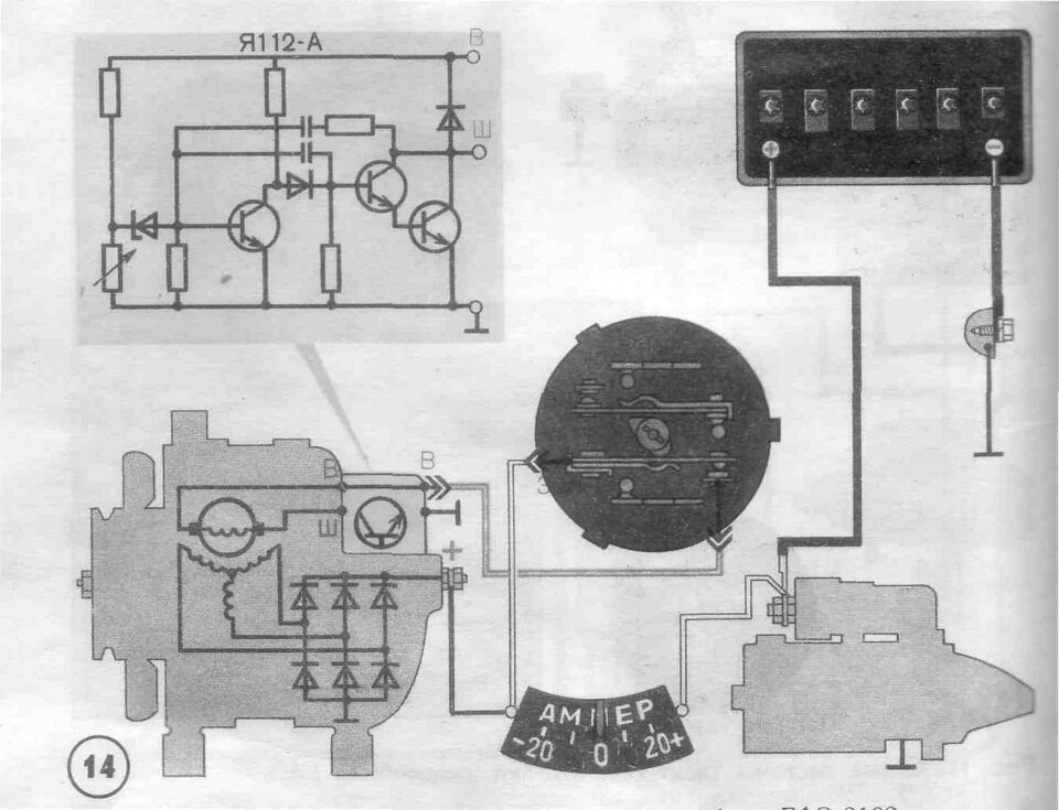 Генератор Газель Бизнес дв. УМЗ-4216 14V 110А (6PK) 5122.3771-40