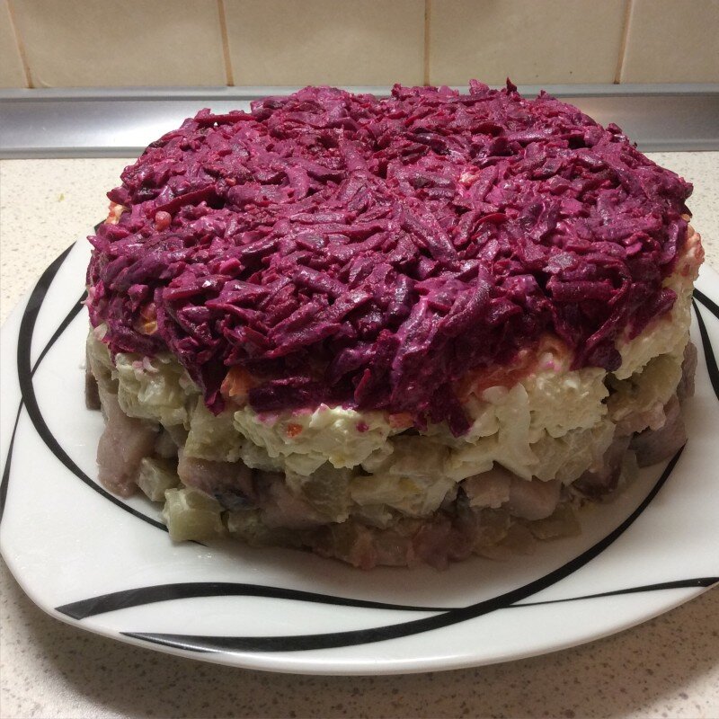 Классическая селёдка под шубой