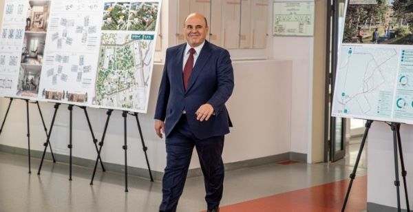 Мишустин в НГУ. Фото Александра Ощепкова, ngs.ru
