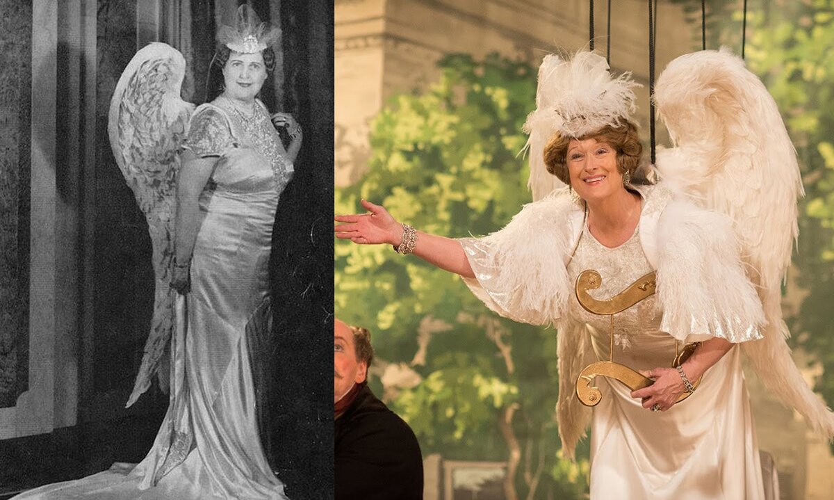 Слева фото настоящей Фостер , а справа кадры из фильма Примадонна.