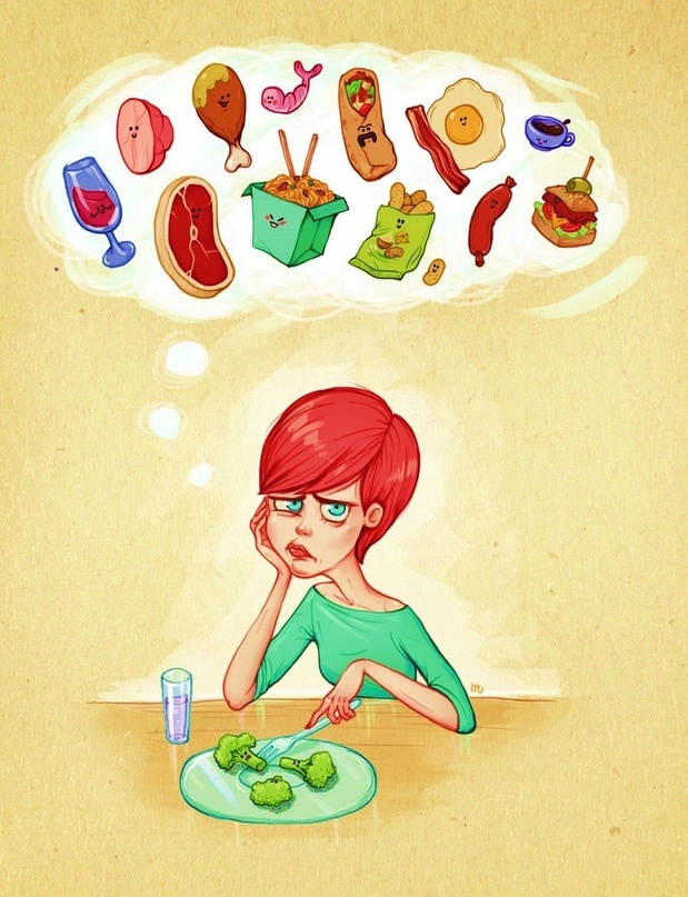 Сидим на диете, а думаем о вкусняшках